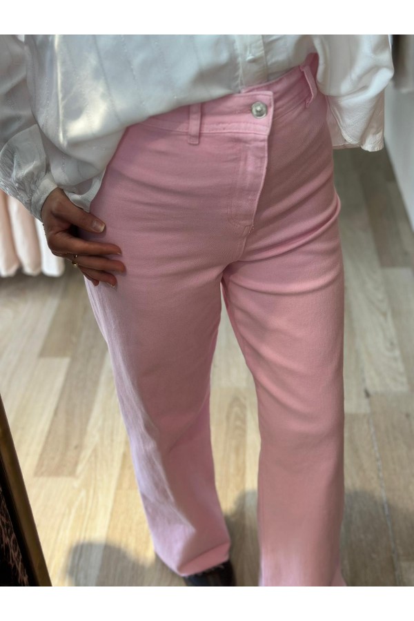 PEMBE CROPPED FLARE JEAN