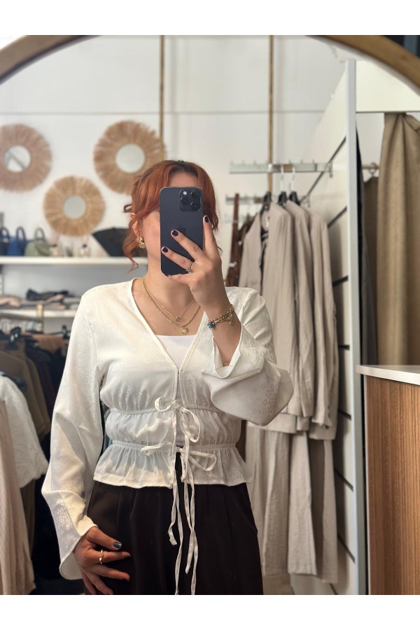 BEL BÜZGÜLÜ BAGCKL BLUZ