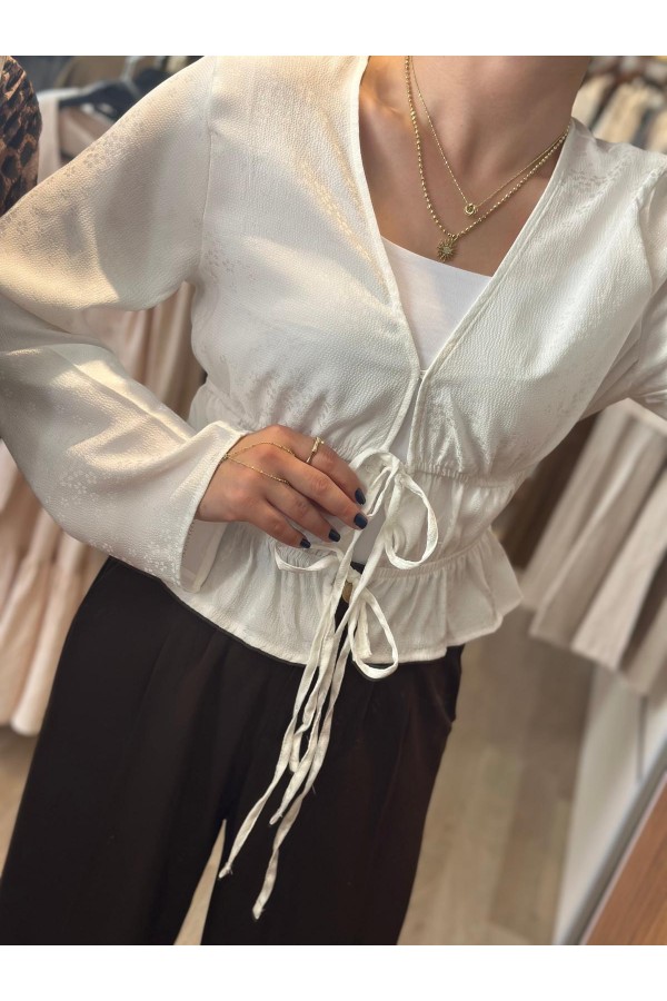 BEL BÜZGÜLÜ BAGCKL BLUZ