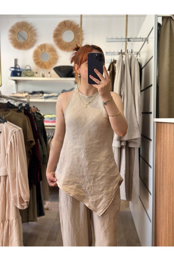 SIFIR KOLLU BLUZLU TAKIM