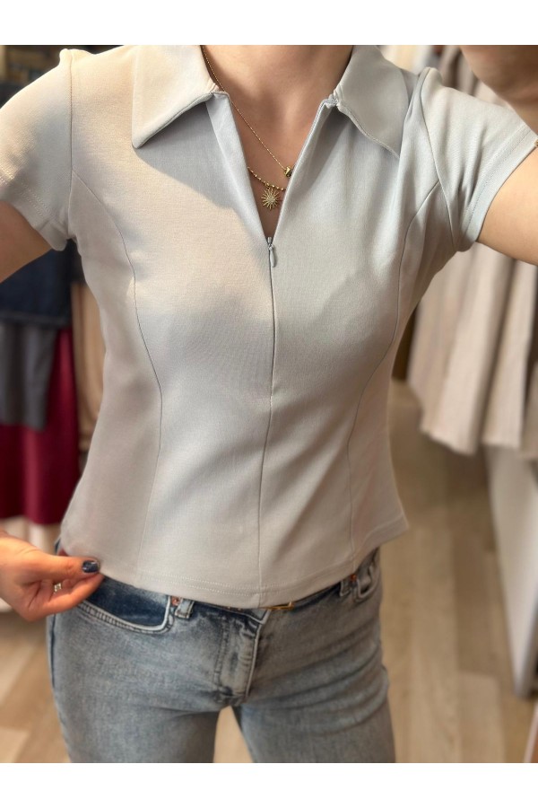 GİZLİ FERMUARLI TSHİRT