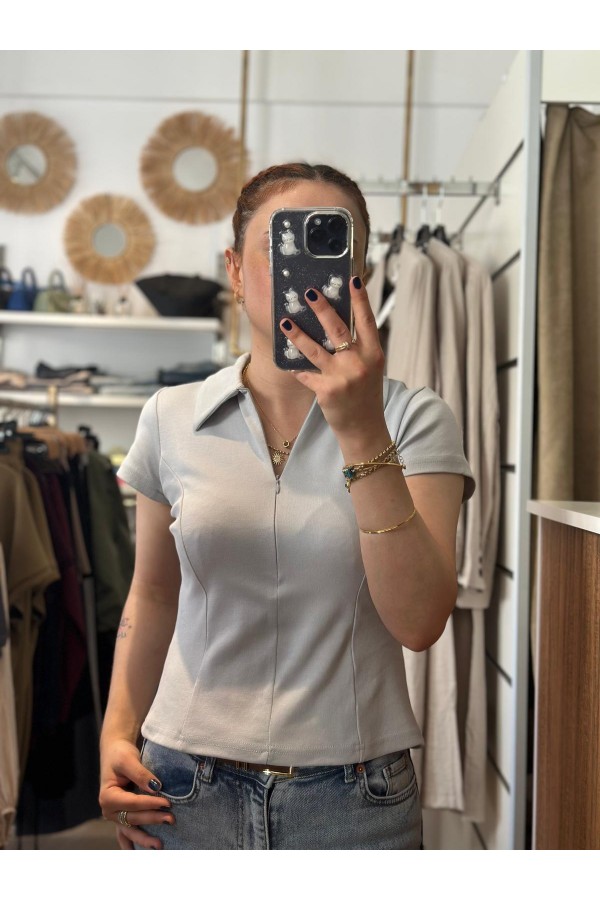 GİZLİ FERMUARLI TSHİRT