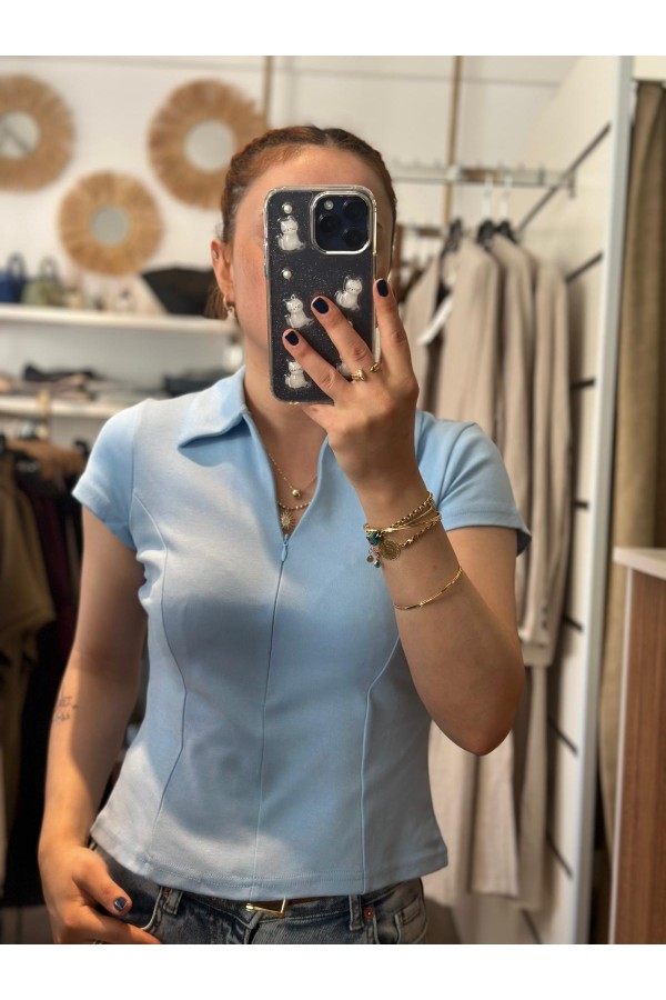 GİZLİ FERMUARLI TSHİRT